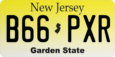 NJ license plate B66PXR