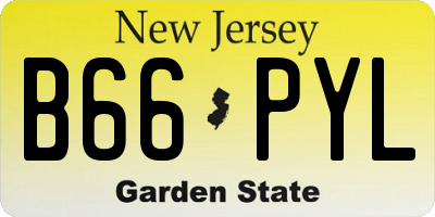 NJ license plate B66PYL
