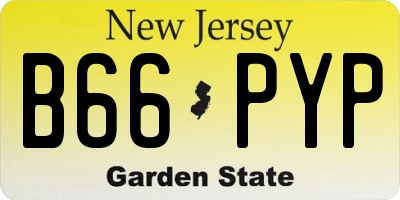 NJ license plate B66PYP