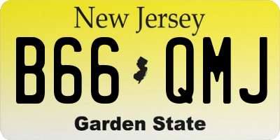 NJ license plate B66QMJ