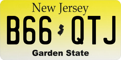 NJ license plate B66QTJ