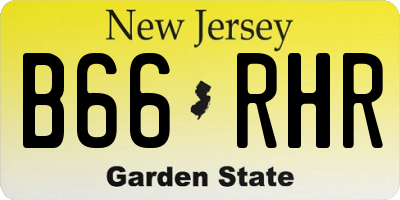 NJ license plate B66RHR