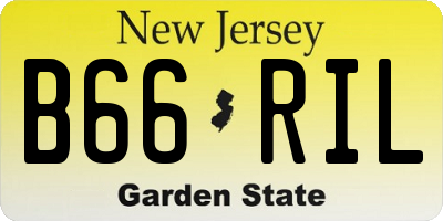 NJ license plate B66RIL