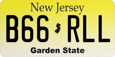 NJ license plate B66RLL