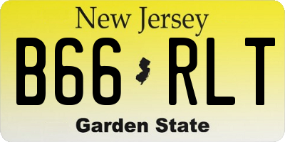 NJ license plate B66RLT