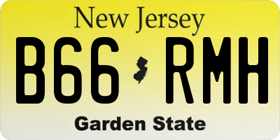 NJ license plate B66RMH