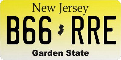 NJ license plate B66RRE