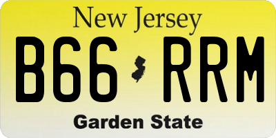NJ license plate B66RRM