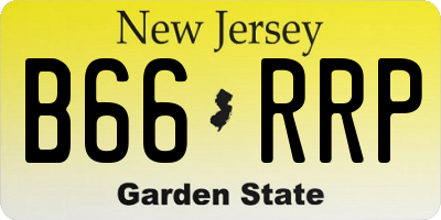 NJ license plate B66RRP