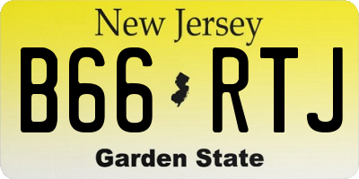 NJ license plate B66RTJ