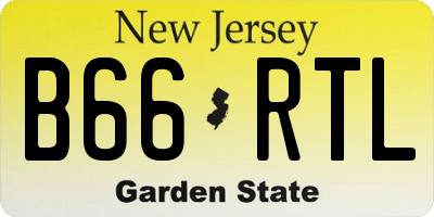 NJ license plate B66RTL