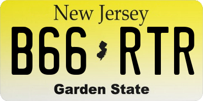 NJ license plate B66RTR