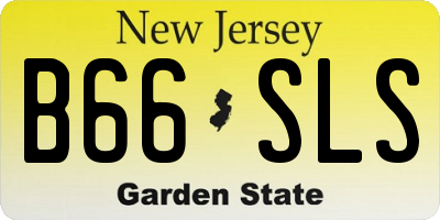 NJ license plate B66SLS
