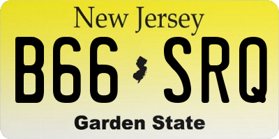 NJ license plate B66SRQ