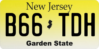 NJ license plate B66TDH