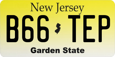 NJ license plate B66TEP
