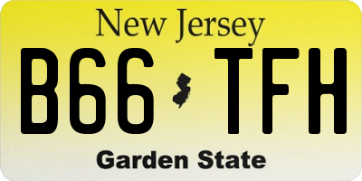 NJ license plate B66TFH