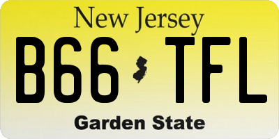 NJ license plate B66TFL