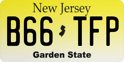 NJ license plate B66TFP