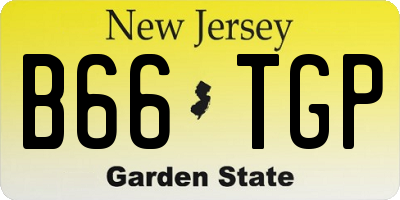 NJ license plate B66TGP