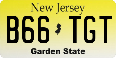 NJ license plate B66TGT