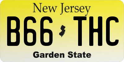 NJ license plate B66THC