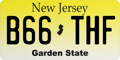 NJ license plate B66THF