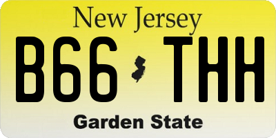 NJ license plate B66THH