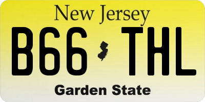 NJ license plate B66THL