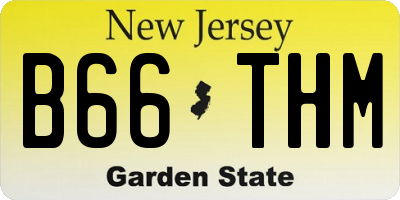 NJ license plate B66THM