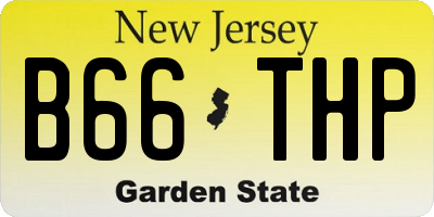 NJ license plate B66THP
