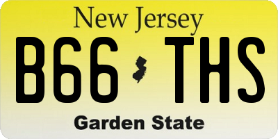 NJ license plate B66THS