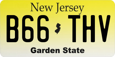 NJ license plate B66THV