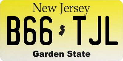 NJ license plate B66TJL