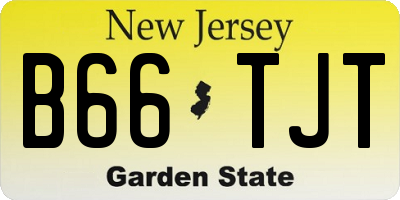 NJ license plate B66TJT