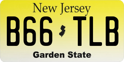 NJ license plate B66TLB