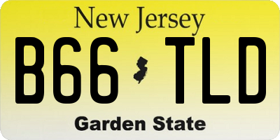 NJ license plate B66TLD