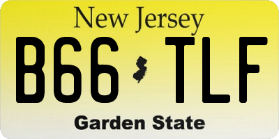 NJ license plate B66TLF