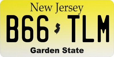NJ license plate B66TLM