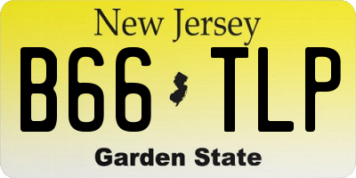 NJ license plate B66TLP