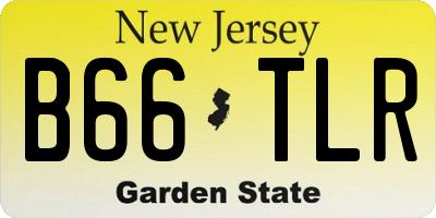 NJ license plate B66TLR