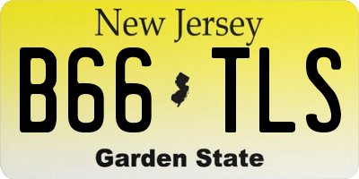 NJ license plate B66TLS