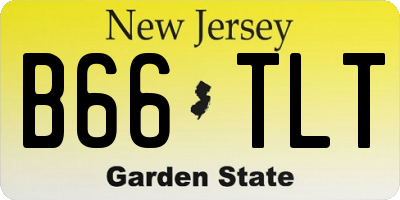 NJ license plate B66TLT