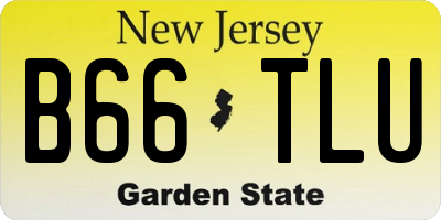 NJ license plate B66TLU
