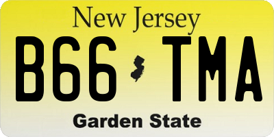 NJ license plate B66TMA