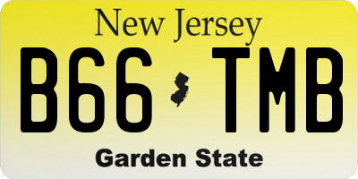 NJ license plate B66TMB