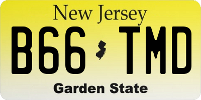 NJ license plate B66TMD