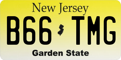 NJ license plate B66TMG