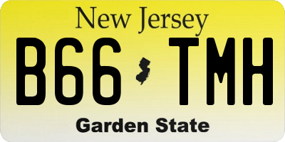 NJ license plate B66TMH