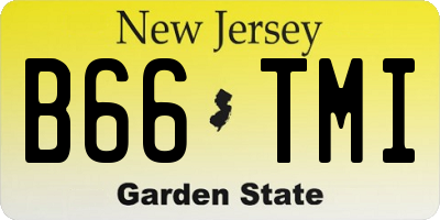 NJ license plate B66TMI